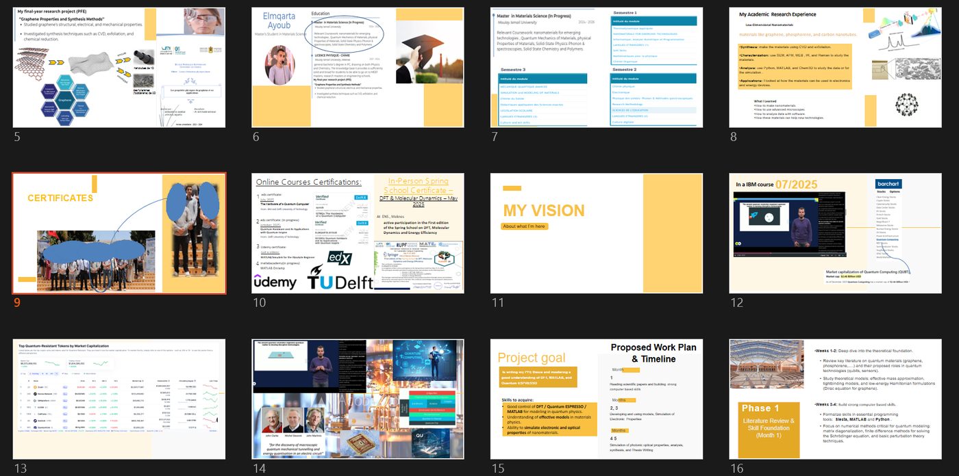 Parcours académique & projet de recherche